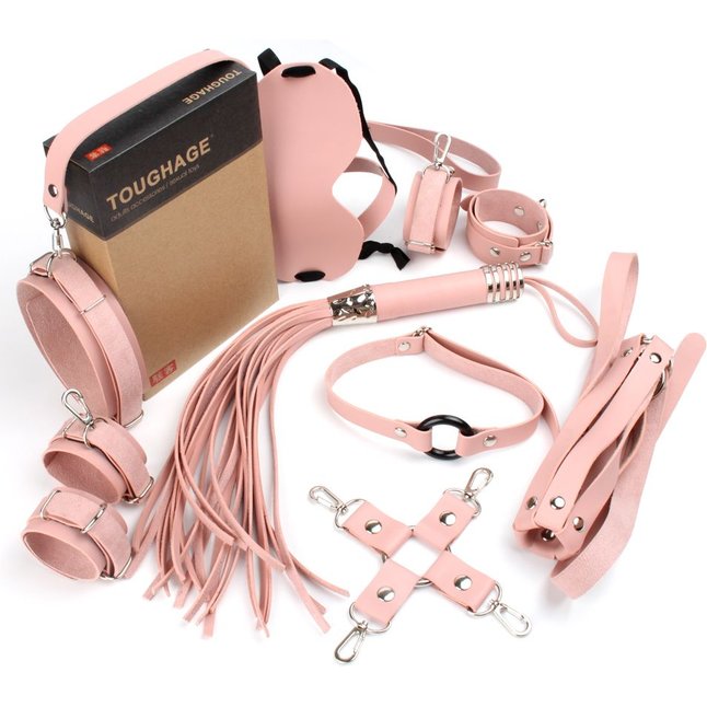 Розовый набор БДСМ-девайсов Bandage Kits. Фотография 2.