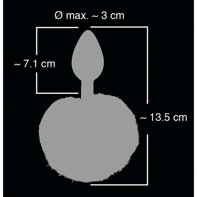 Розовая анальная втулка с меховым хвостиком - You2Toys. Фотография 5.