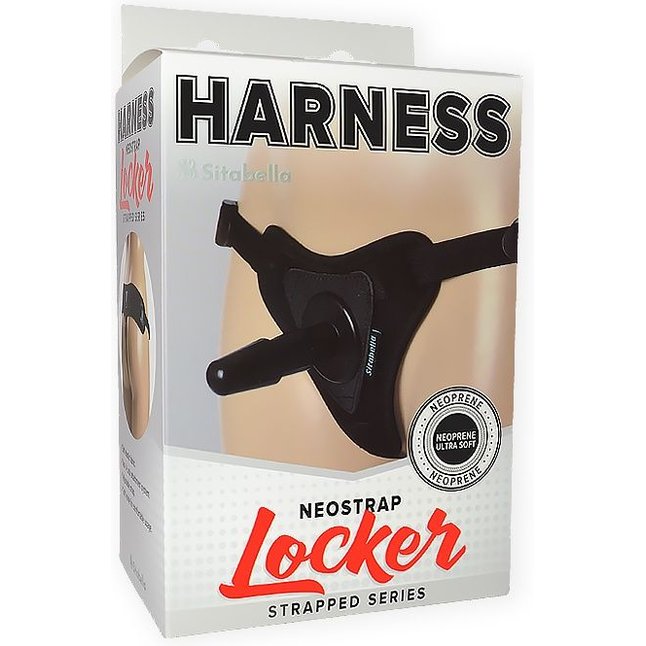 Черные трусики для страпона HARNESS Locker размера XS-M - BDSM accessories. Фотография 5.