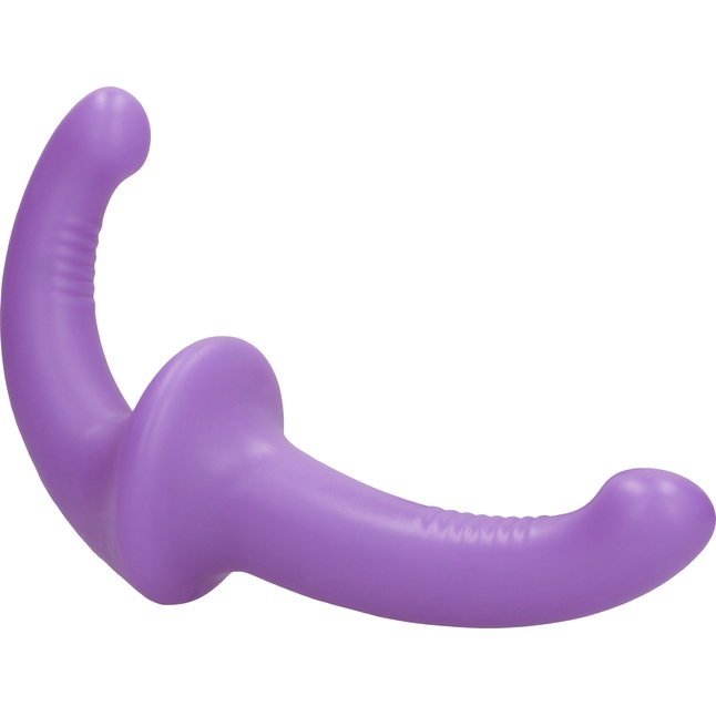 Фиолетовый безремневой страпон Silicone Strapless Strapon - Ouch!