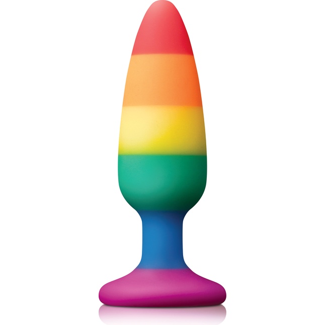 Радужная пробка Colours Pride Edition Pleasure Plug Medium - 13,3 см - Colours