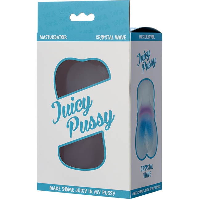 Прозрачный реалистичный мастурбатор Juicy Pussy Crystal Wave - Juicy Pussy. Фотография 6.