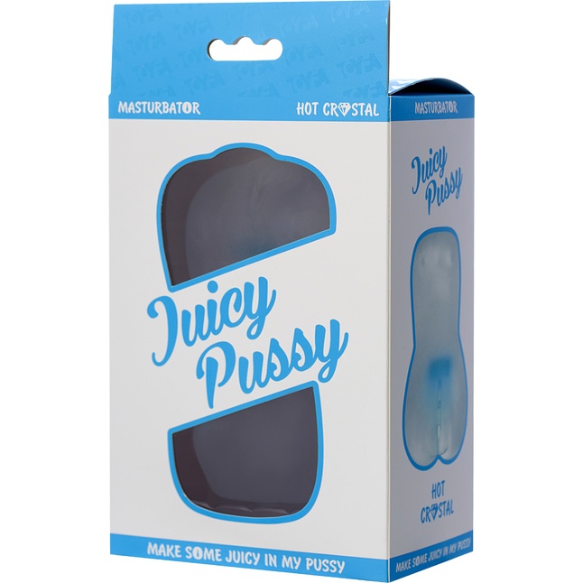 Прозрачный реалистичный мастурбатор Juicy Pussy Hot Crystal - Juicy Pussy. Фотография 8.