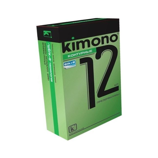 Контурные презервативы KIMONO - 12 шт