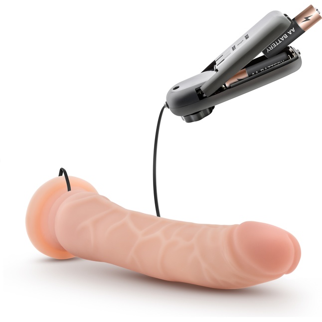 Телесный вибратор 8.5 Inch Vibrating Realistic Cock With Suction Cup - 21,6 см - Dr. Skin. Фотография 6.
