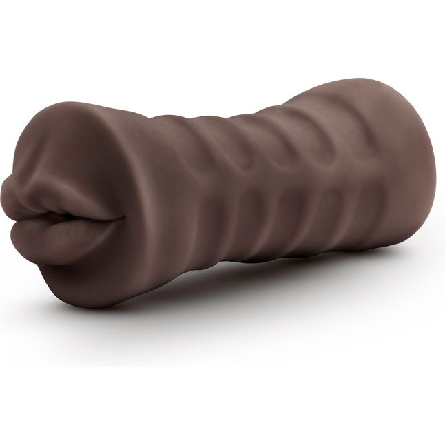 Коричневый мастурбатор-ротик Heather - Hot Chocolate. Фотография 2.