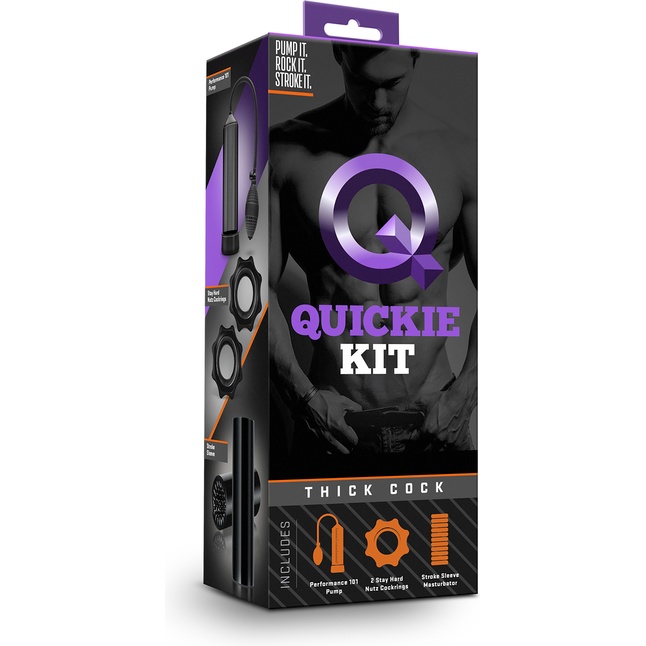 Набор для мужчин Thick Cock из 4 предметов - Quickie Kits. Фотография 4.