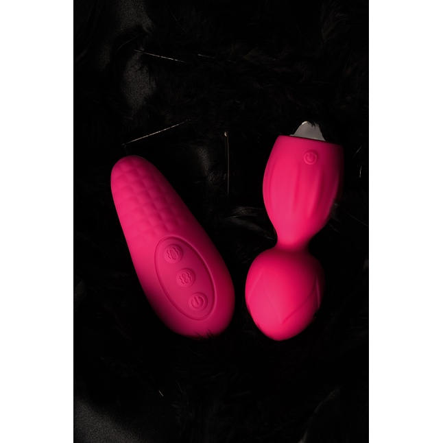 Розовые виброшарики TELLA с пультом-стимулятором - L EROINA. Фотография 16.