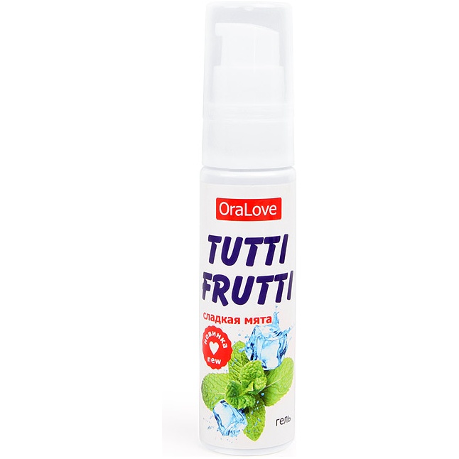 Гель-смазка Tutti-Frutti со вкусом сладкой мяты - 30 гр - Серия OraLove. Фотография 2.