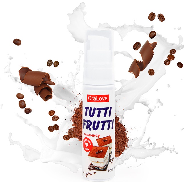 Гель-смазка Tutti-frutti со вкусом тирамису - 30 гр - Серия OraLove
