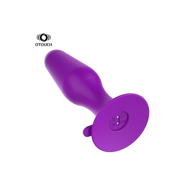 Фиолетовая анальная втулка SOLO с вращающимися шариками - 12,4 см. Фотография 2.