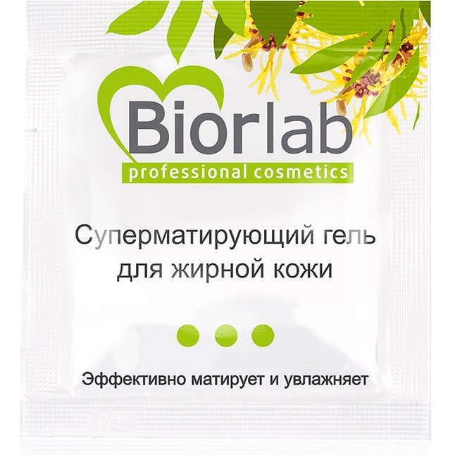 Суперматирующий гель BiorLab для жирной кожи - 3 гр - Уходовая косметика BIORLAB