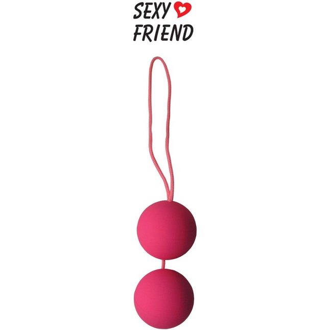 Розовые вагинальные шарики BALLS на шнурке - SEXY FRIEND