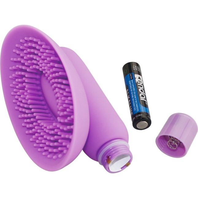Фиолетовая вакумная помпа для клитора Naughty Kiss. Фотография 4.