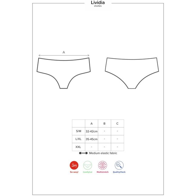 Изящные кружевные шортики Lividia - Sexy. Фотография 5.