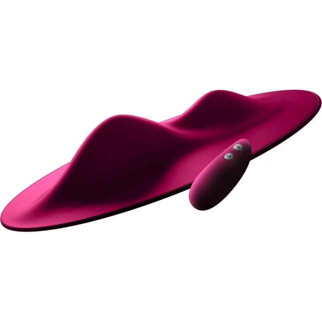 Ярко-розовый клиторальный стимулятор с пультом ДУ VibePad - You2Toys