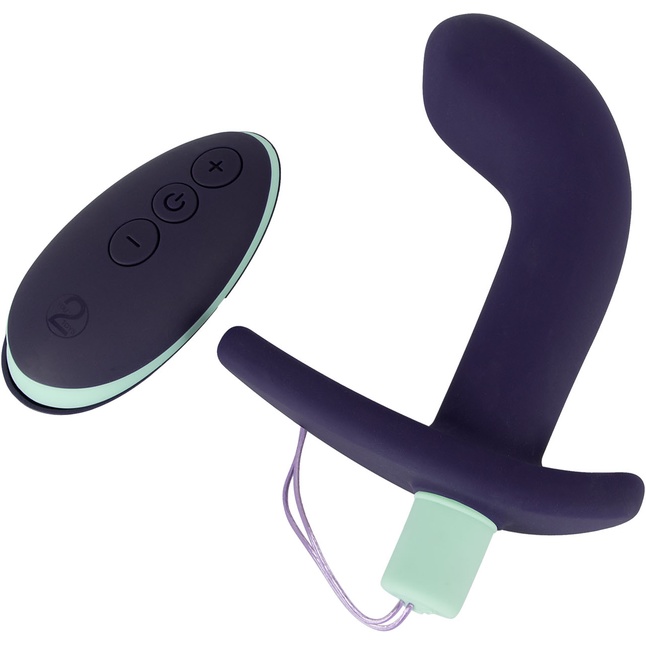 Темно-фиолетовый вибростимулятор простаты с пультом ДУ Remote Controlled Prostate Plug - You2Toys. Фотография 2.