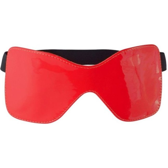 Красная лаковая маска на резиночке - Gloss