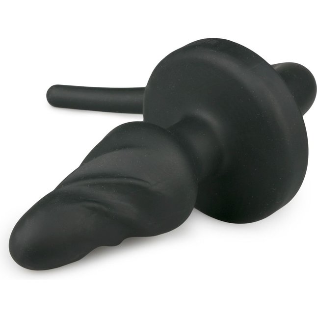 Черная витая анальная пробка Dog Tail Plug с хвостом - Fetish Collection. Фотография 2.