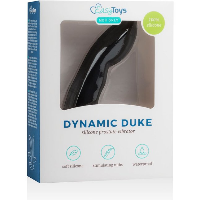Черный вибростимулятор простаты Dynamic Duke - Men Only. Фотография 3.