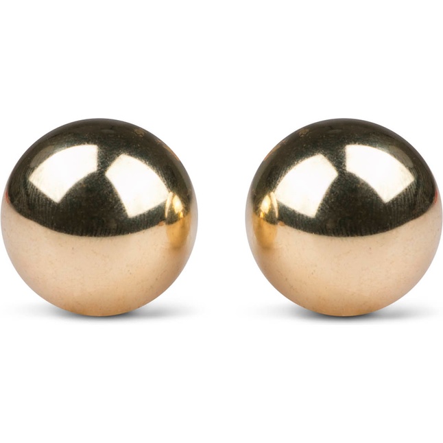 Золотистые вагинальные шарики без сцепки Ben Wa Balls - Geisha Collection