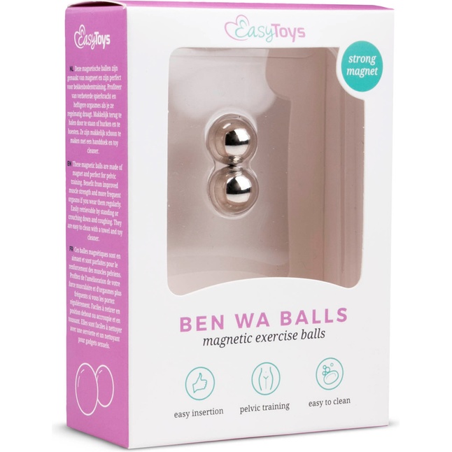 Серебристые вагинальные шарики без сцепки Ben Wa Balls - Geisha Collection. Фотография 2.