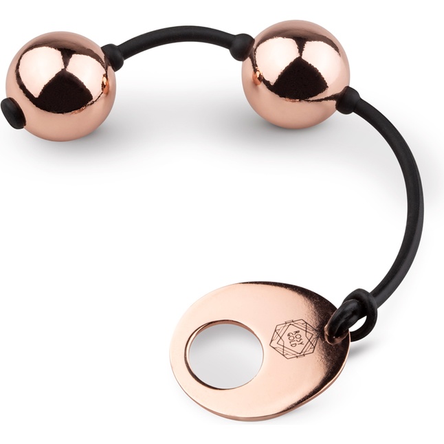 Розовые вагинальные шарики Kegel Balls - Rosy Gold. Фотография 2.