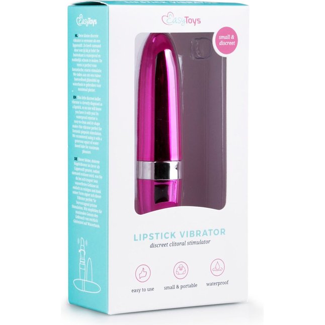 Розовый миниатюрный вибратор в форме помады Lipstick - Mini Vibe Collection. Фотография 2.