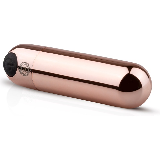 Золотистая вибропуля Rosy Gold Bullet Vibrator - 7,5 см - Rosy Gold. Фотография 2.