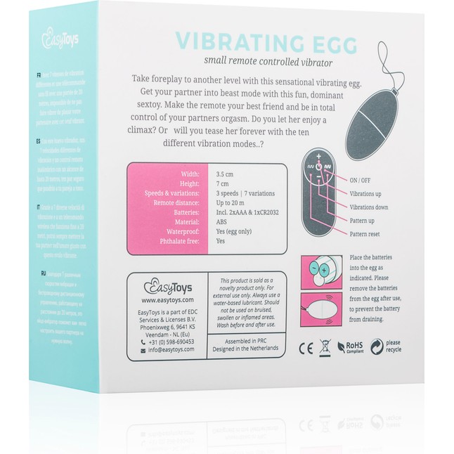 Салатовое виброяйцо Vibrating Egg с пультом ДУ - Mini Vibe Collection. Фотография 7.