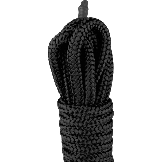 Черная веревка для бондажа Easytoys Bondage Rope - 5 м - Fetish Collection. Фотография 3.