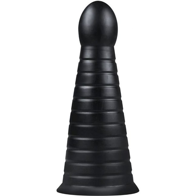 Черная анальная пирамида Devil Dog - 25,9 см - BUTTR