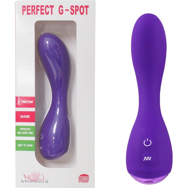 Фиолетовый вибратор Perfect G-Spot - 16,2 см. Фотография 3.