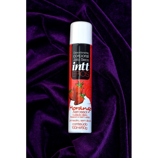 Дезодорант для интимной гигиены Intimo Eros с ароматом клубники - 100 мл. Фотография 4.