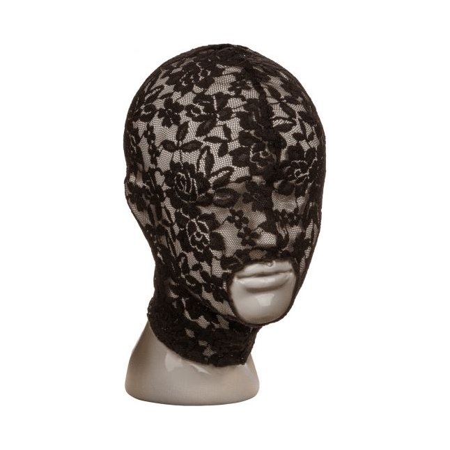 Черный кружевной шлем-маска Lace Hood - Scandal