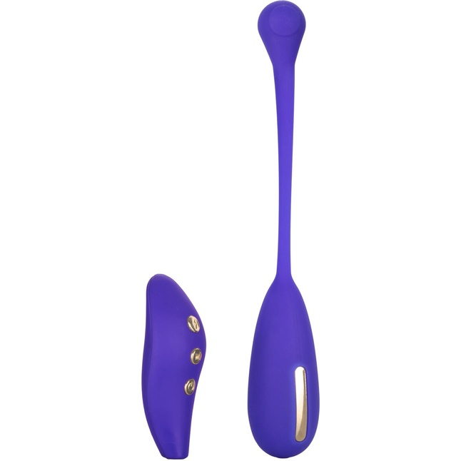Фиолетовый шарик с электростимуляцией и вибрацией Intimate E-Stimulator Remote Kegel Exerciser - Impulse