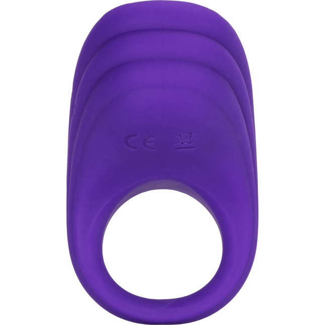 Фиолетовое эрекционное виброкольцо Silicone Rechargeable Passion Enhancer - Couples Enhancers. Фотография 4.
