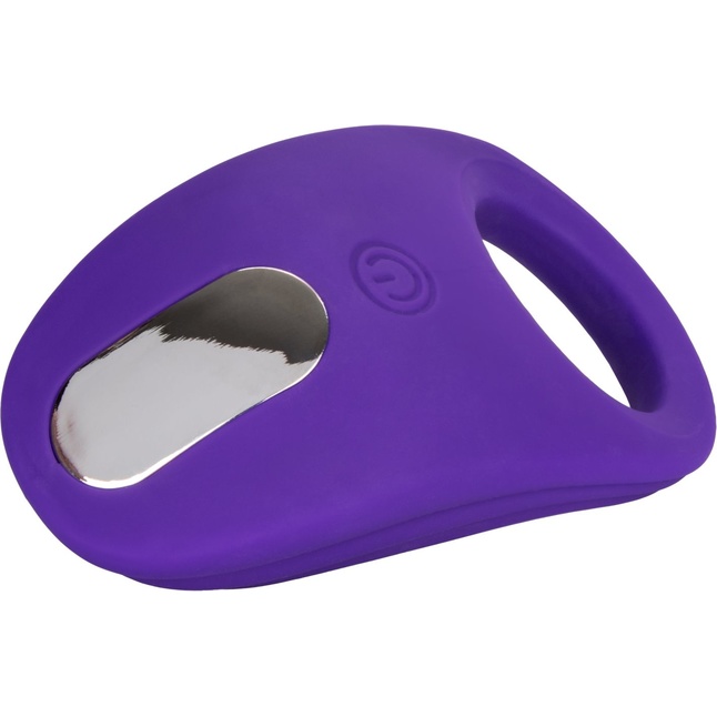 Фиолетовое эрекционное виброкольцо Silicone Rechargeable Passion Enhancer - Couples Enhancers. Фотография 5.