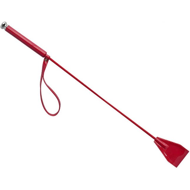 Бордовый стек из лаковой кожи - 70 см - BDSM accessories