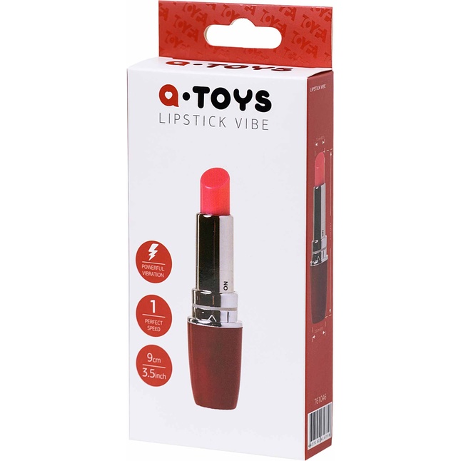 Красный мини-вибратор в форме губной помады Lipstick Vibe. Фотография 4.