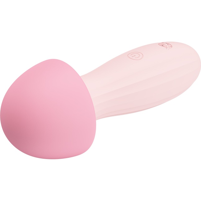 Грибовидный вибратор с нежной шляпкой Mushroom - Pretty Love. Фотография 4.