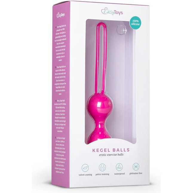 Розовые вагинальный шарики Kegel Balls - Geisha Collection. Фотография 3.