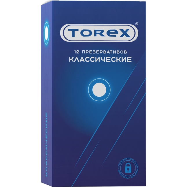 Гладкие презервативы Torex Классические - 12 шт