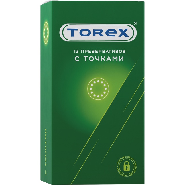 Текстурированные презервативы Torex С точками - 12 шт