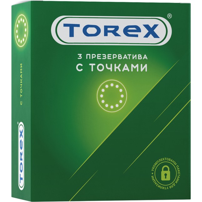 Текстурированные презервативы Torex С точками - 3 шт