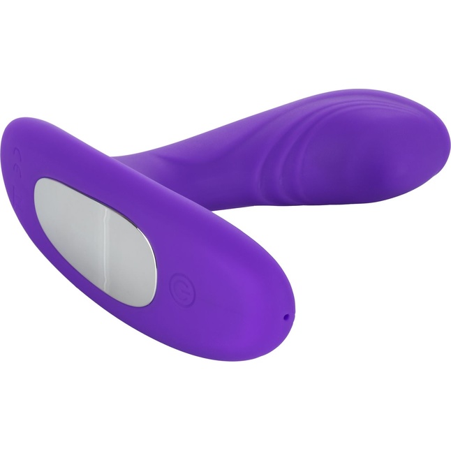 Фиолетовый вибромассажёр простаты Silicone Remote Pinpoint Pleaser. Фотография 6.