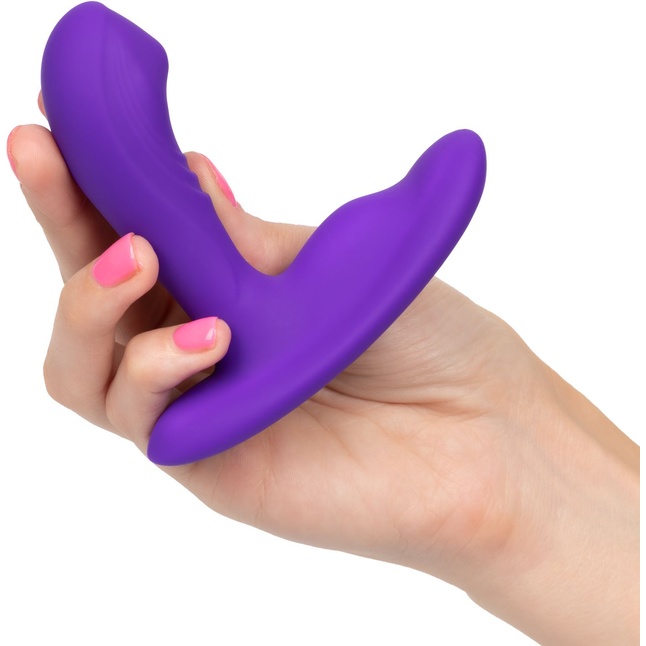 Фиолетовый вибромассажёр простаты Silicone Remote Pinpoint Pleaser. Фотография 7.