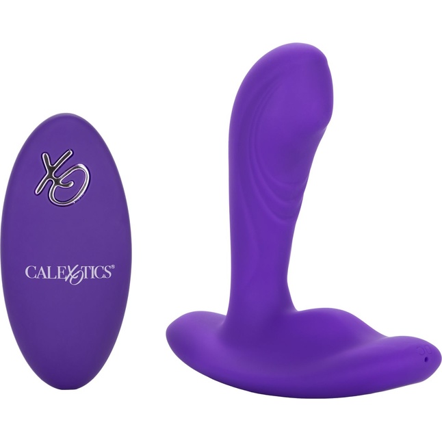 Фиолетовый вибромассажёр простаты Silicone Remote Pinpoint Pleaser