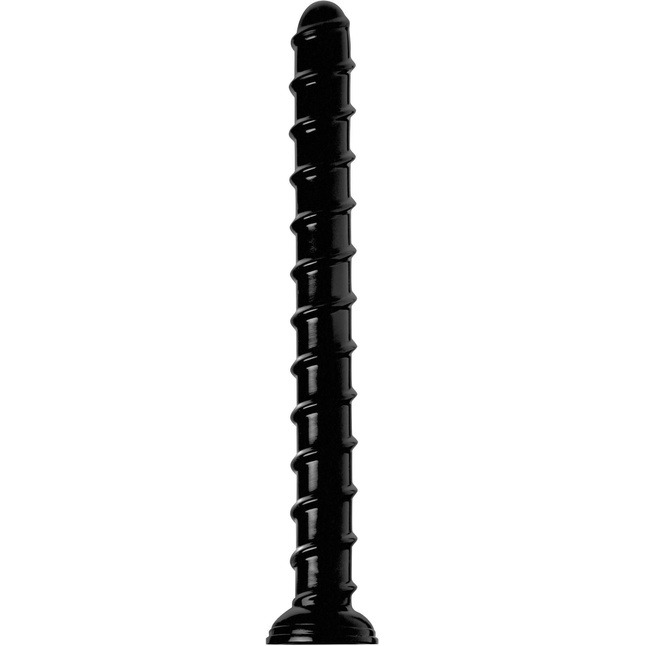 Черный анальный стимулятор-гигант Hosed Ribbed Anal Snake Dildo - 50,8 см - Hosed. Фотография 2.