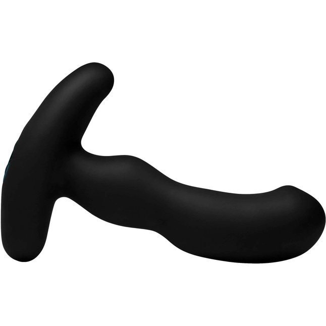 Черный массажер простаты Pro-Digger 7X Silicone Stimulating Beaded P-Spot Vibe - Prostatic Play. Фотография 2.